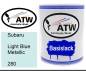 Preview: Subaru, Light Blue Metallic, 280: 1L Lackdose, von ATW Autoteile West.